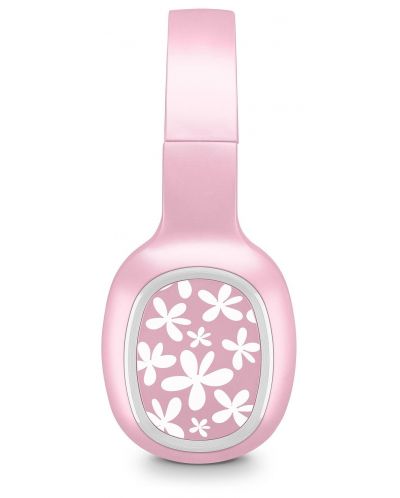 Ασύρματα ακουστικά Cellularline - MS Basic Shiny Flowers, ροζ - 2